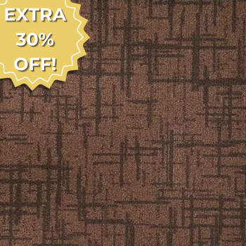 Zetex Enterprise Special Brown Basket Weave Carpet Tiles