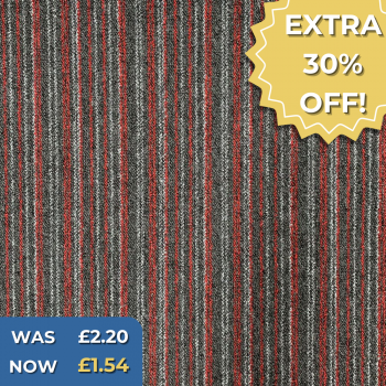 T133 Claret Ash Carpet Tiles