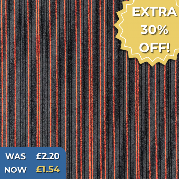 T65 Orange 10 Carpet Tiles