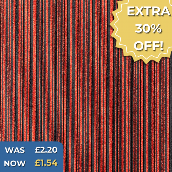 T65 Orange 60 Carpet Tiles