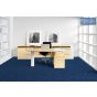 Zetex Enterprise Blue Ink design is a stunning and practical choice of carpet tiles for any commercial setting. The tufted loop pile is made of 100% nylon yarn, with a gauge of 1/10 and a pile weight of 540g/m², ensuring a comfortable feel underfoot.