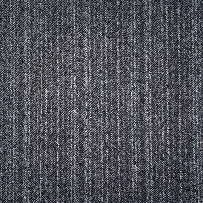 Zetex Constellation 610 Blackwater – Rated Heavy Contract Carpet Tile
         A lighter shade of grey is presented here on an attractive striped pattern. The combination of greys through light to dark blend perfectly to compliment whatever area they are