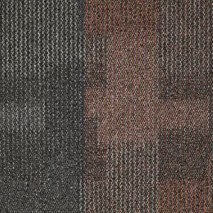 The Zetex Titanium Pave Paprika is a highly durable and visually appealing carpet tile that is perfect for any interior space. This brown carpet tile has a tufted loop pile and is constructed using 100% solution-dyed nylon yarn, which makes it both durabl