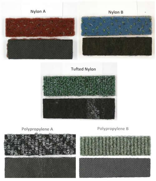 Carpet Tile Waste Samples