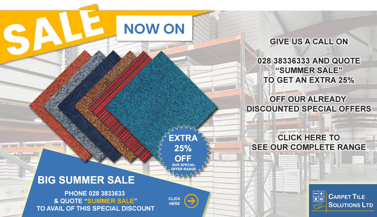 Carpet Tile Solutions - SUMMER SALE. Extra 25% Off our Special Offers